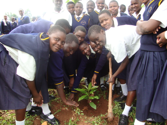 Voices Nelly Nduta Image 4 Children planting trees in Kenya